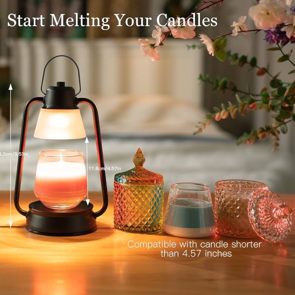 Modern Black Candle Warmer Lamp - Picture 4 of 7
